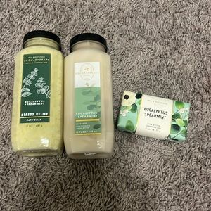 Bath and body works Eucalyptus + Spearmint set brand new
